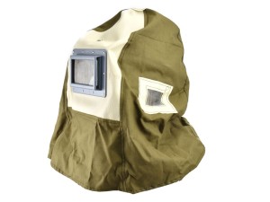 Maska do piaskowania z kaskiem 