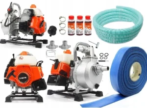 Motopompa 1" pompa spalinowa 300L/min + węże