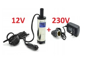 Pompka do paliwa ropy wody 12/230V 20L/min