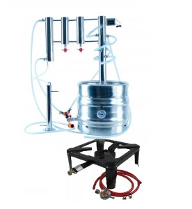 Destylator gazowy 30L zimne palce KOMPLET