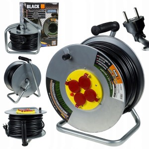 Przedłużacz 50m 3x2,5 budowlany GRUBY 