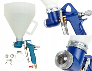 Pistolet natryskowy do tynkowania i malowania ścian 