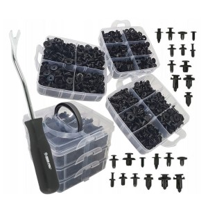 Kołki spinki klipsy samochodowe 620 szt