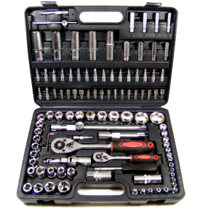 Zestaw kluczy nasadowych 180 el.