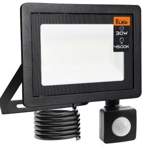 Halogen LED 30W z czujnikiem ruchu barwa neutralna