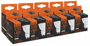 Żarówka LED GU10 10W neutralna biała komplet 10 szt