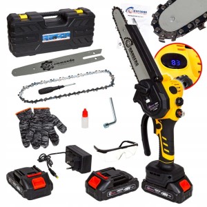 Piła łańcuchowa akumulatorowa 8" 2x bateria zestaw XXL