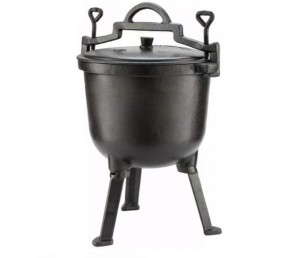 Garnek żeliwny emaliowany 8L kociołek na prażone