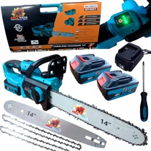 Piła łańcuchowa akumulatorowa 14" 2x bateria 5Ah 