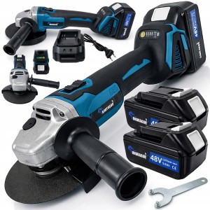 Szlifierka akumulatorowa kątowa 125mm 2 aku